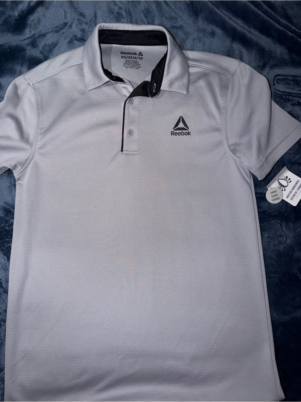 Reebok Men’s grey Polo Shirt - Classic Performance BNWT